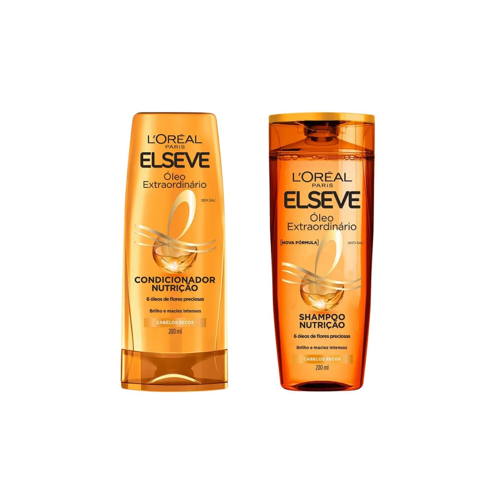 Kit Shampoo e Condicionador Elseve Óleo Extraordinário 200ml