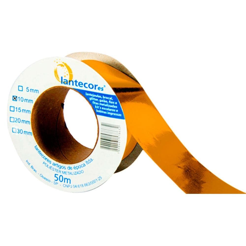 Fita Metaloide Lantecor 10mm Rolo com 50 Metros