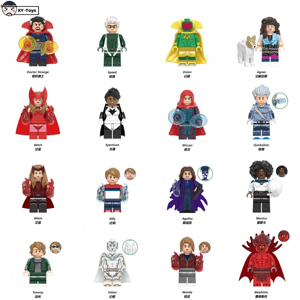 Blocos Brinquedos Infantis Presentes De Aniversário Pequenos Agatha Figuras Witch
