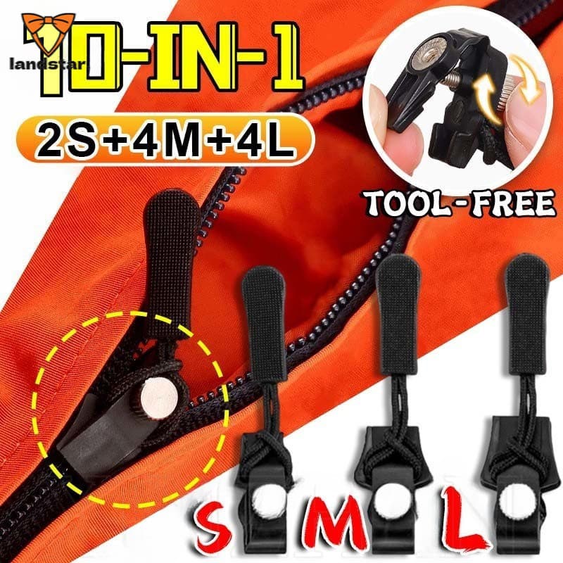 Kit De Reparo De Zíper Instantâneo De 3 Tamanhos-Fácil Instalação Sem Ferramentas Cabeça De Parafuso Universal-Bolsas Tr