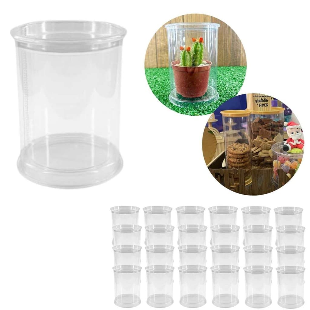 Caixa 24 Tubox Pet 60X80 Cristal Lembrancinha Aniversário
