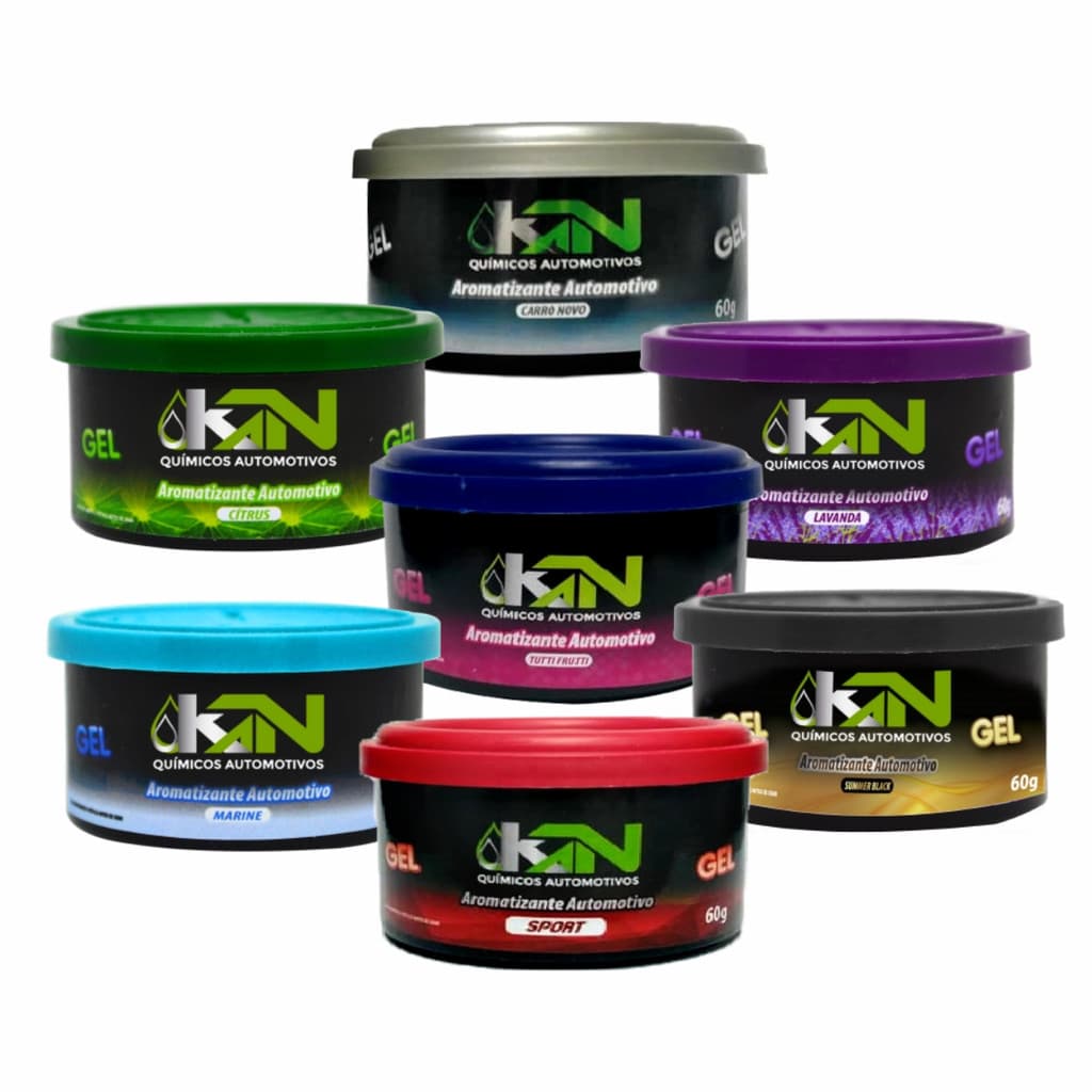 Kit 3 Cheirinho Odorizador Aromatizante Automotivo Pote Gel