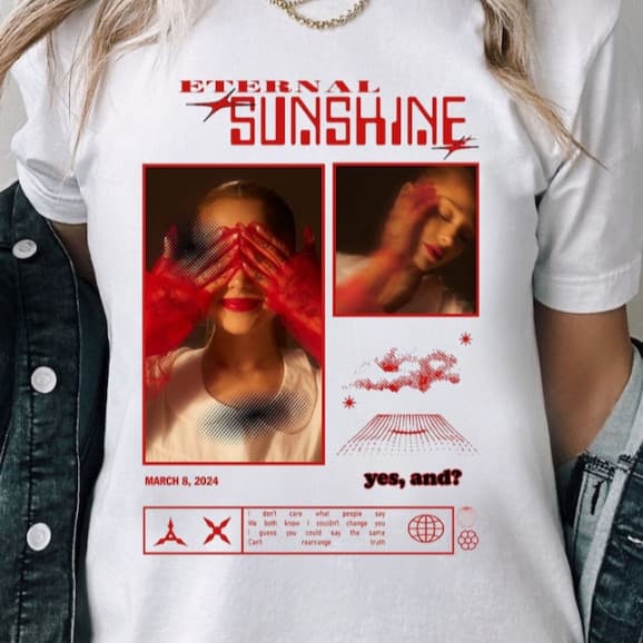 Camiseta Unissex Algodão Ariana Grande Yes,and ?   I