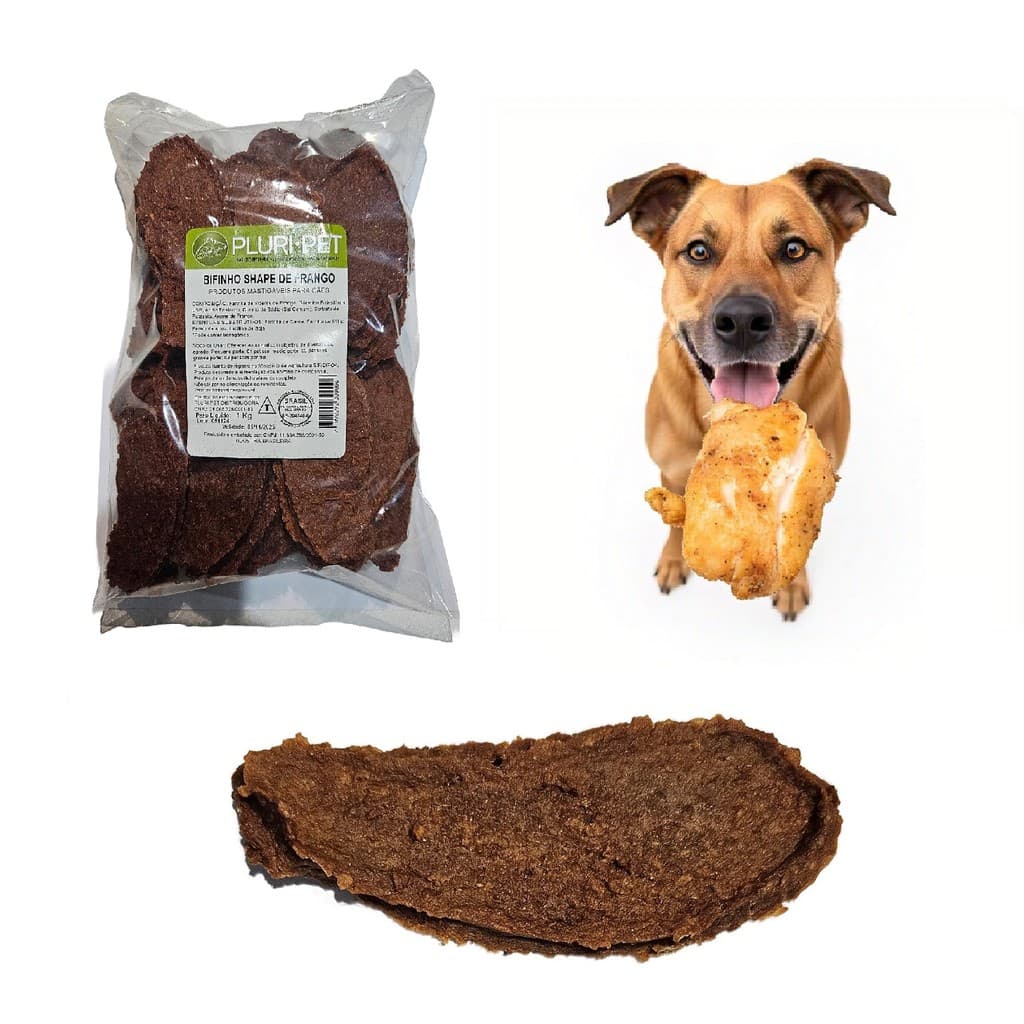 Bifinho para cães - Shape de Frango - PLURI-PET - 1 Kg