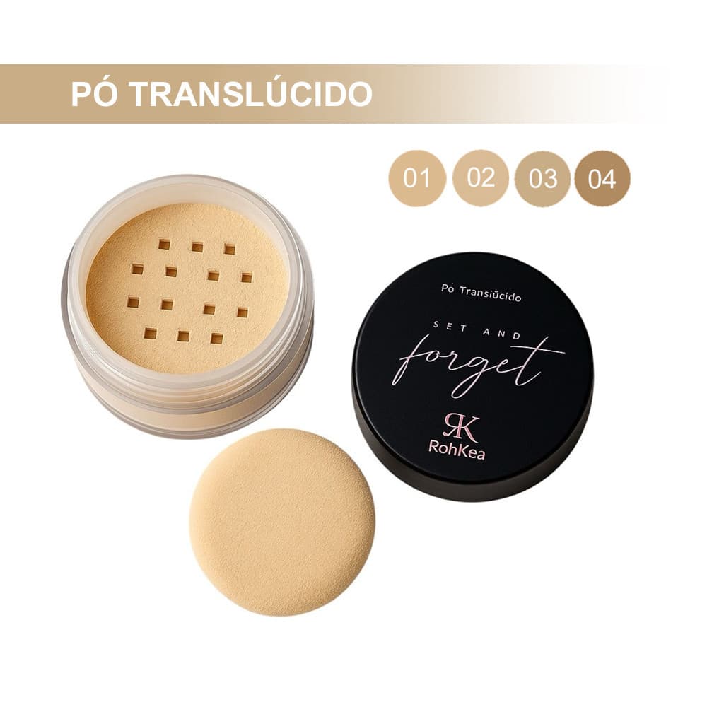 Pó Facial Translúcido Solto Fino Rohkea 8g