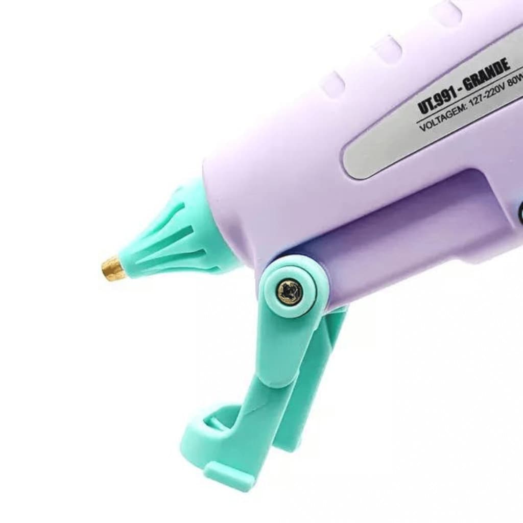PISTOLA DE COLA QUENTE PRINCESS GRANDE 2 BICOS 2MM 3MM PROFISSIONAL COLA 11MM - BIVOLT 80W