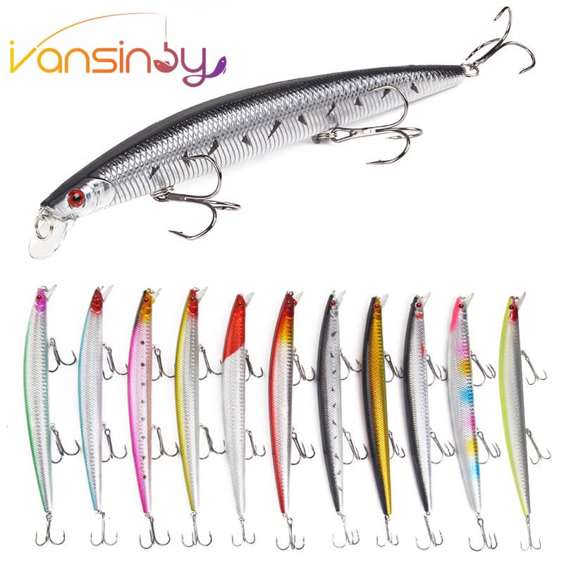 Isca De Pesca 18cm/23g Grande Minnow Artificial Dura Wobbler Carpa Poleiro Crankbait Equipamento