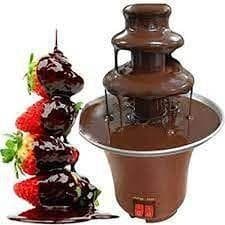 Fonte Torre De Cascata De Chocolate Fondue 4 Andares 110v Chocolates Doce Luxo