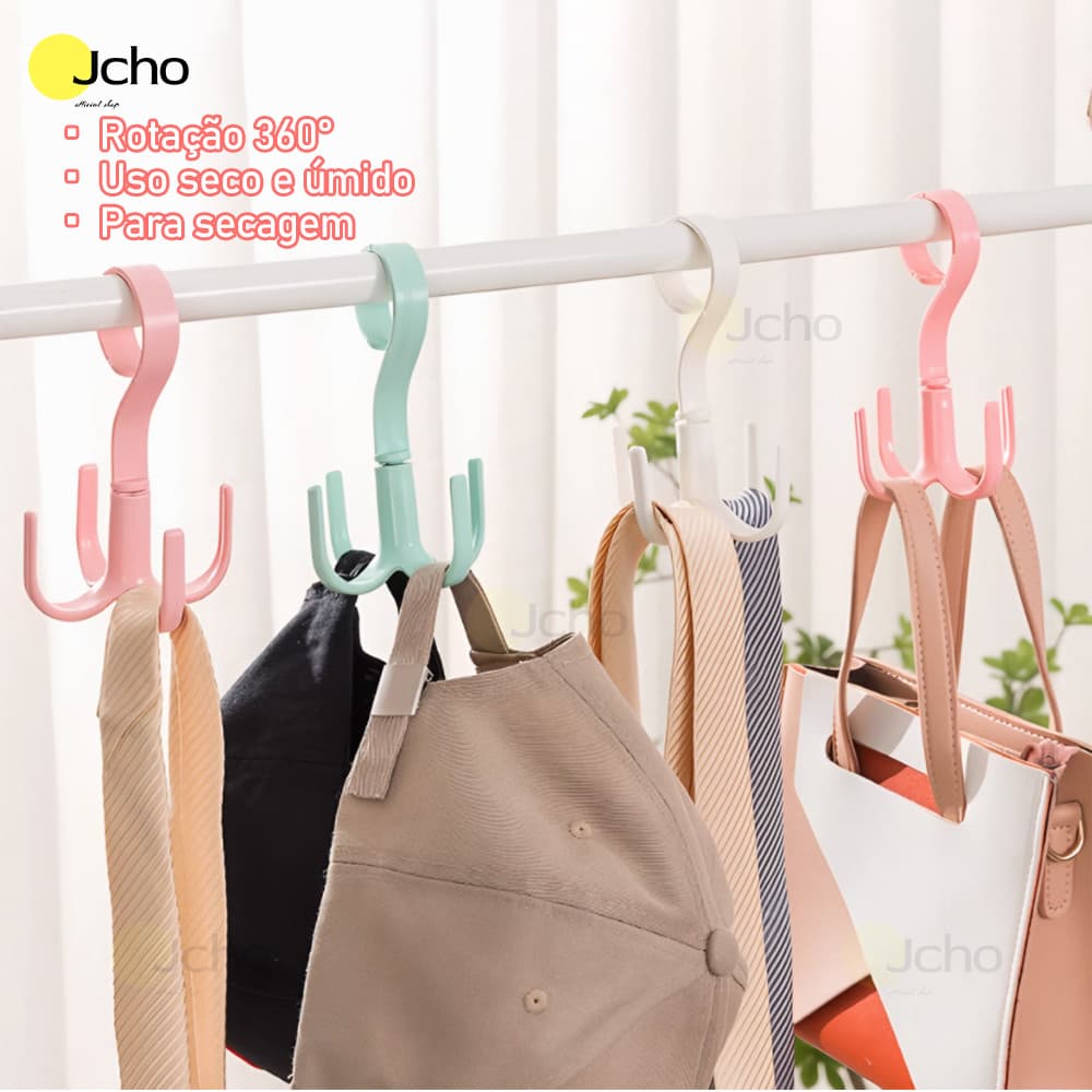 JCHO Cabide multifuncional   para roupas e tênis e bolsas gancho cabideiro multiuso universal