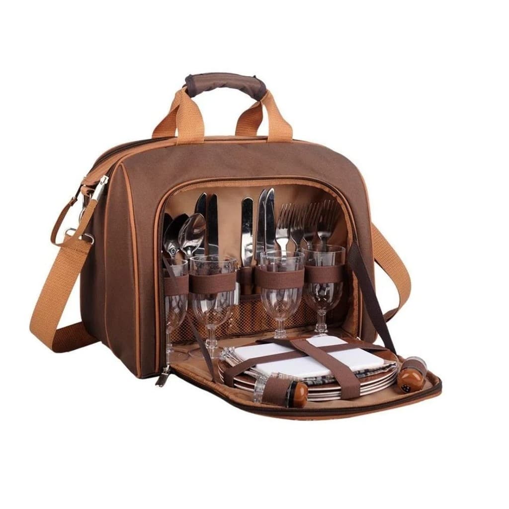 Bolsa Térmica Guepardo Kit Picnic 4 Pessoas Para Passeio No Parque Acampamento
