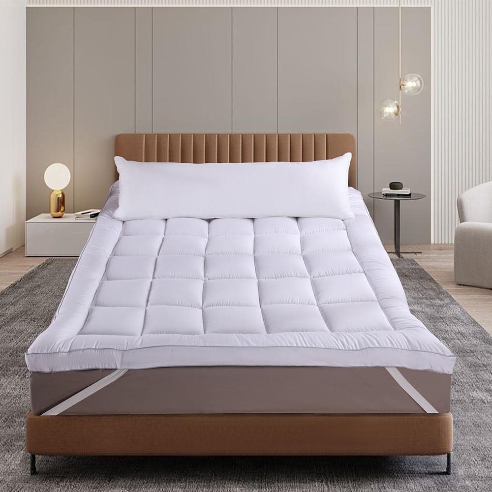 Pillow Top Super Macio Casal 138x188cm 600g/m² 4cm Altura Fibra Siliconizada - Realce Premium