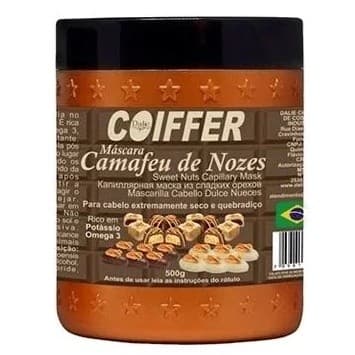 Máscara de Nutrição Capilar Camafeu de Nozes Cabelos Quebradiços Hidrata e Nutre 500g - Coiffer