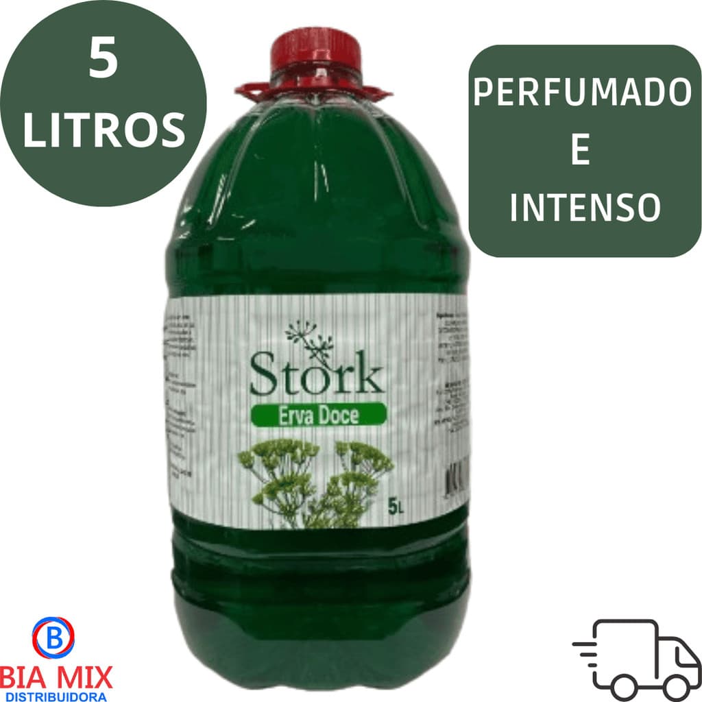 Sabonete Líquido Erva Doce Sttork - Galão 5 Litros - Perfumado - Dia a Dia