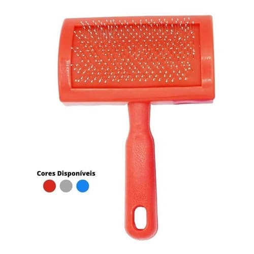 Escova Pet Profissional Rasqueadeira Emborrachada Pequena para cães gatos cachorro petshop tira pelo