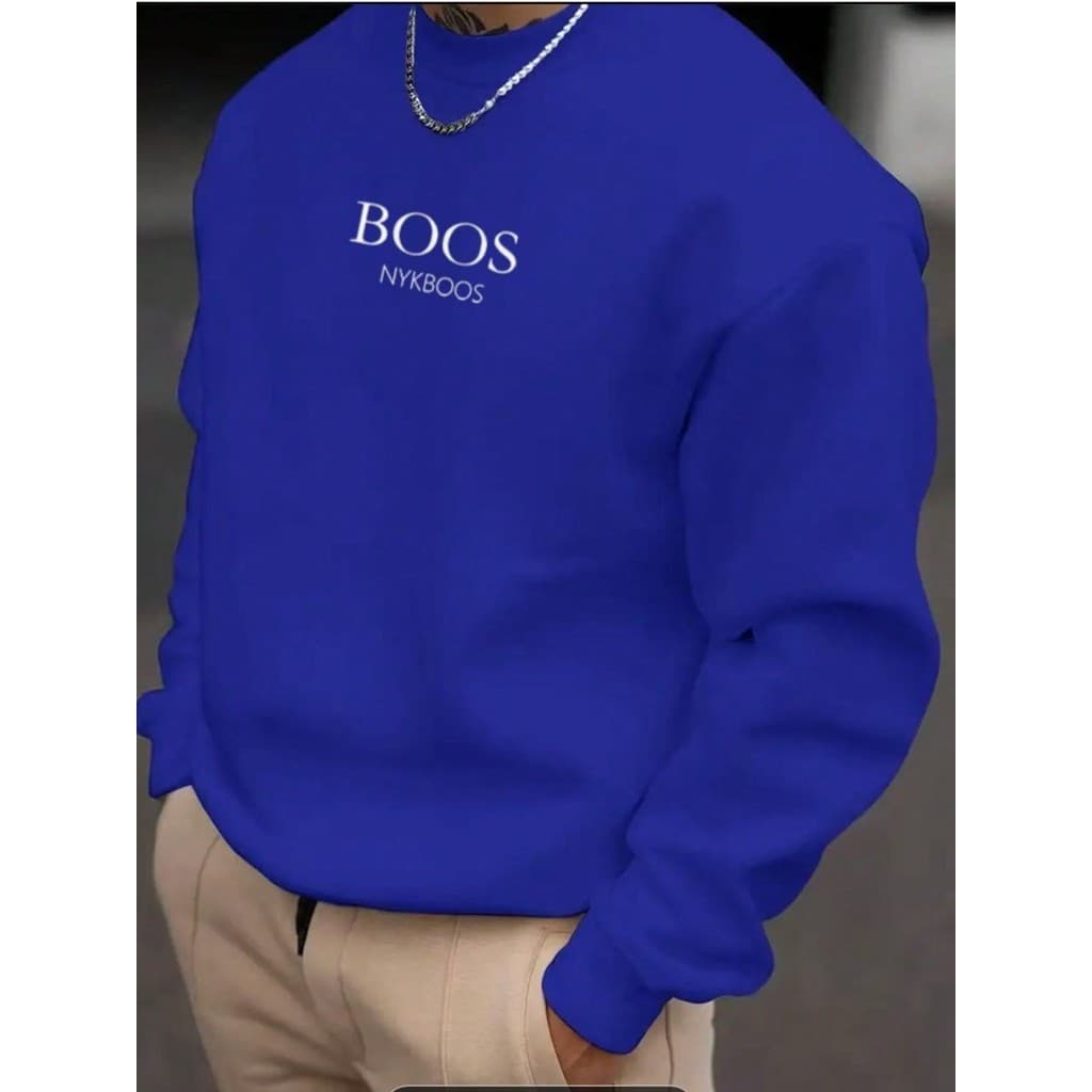 Moletom Gola Redonda Masculino Booos Blusa Casaco Flanelado Algodso Premium Lançamento
