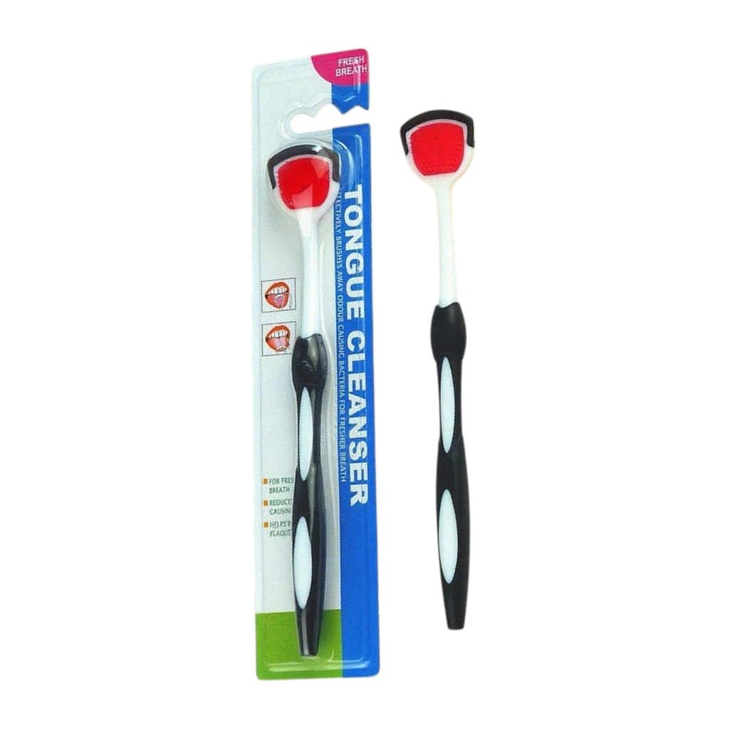 Escova De Limpeza De Borracha Para Língua - Preto