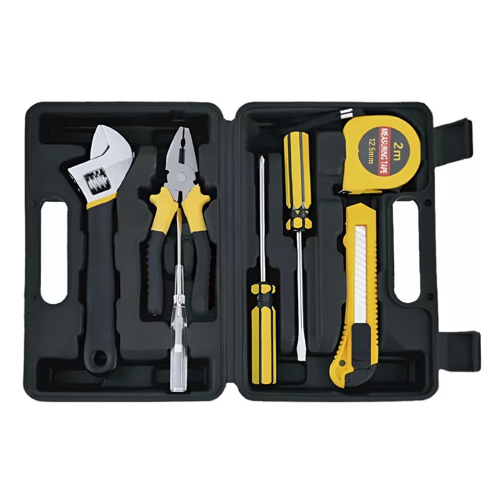Jogo Kit Chave Fenda Philips Alicate 7 Pçs Profissional