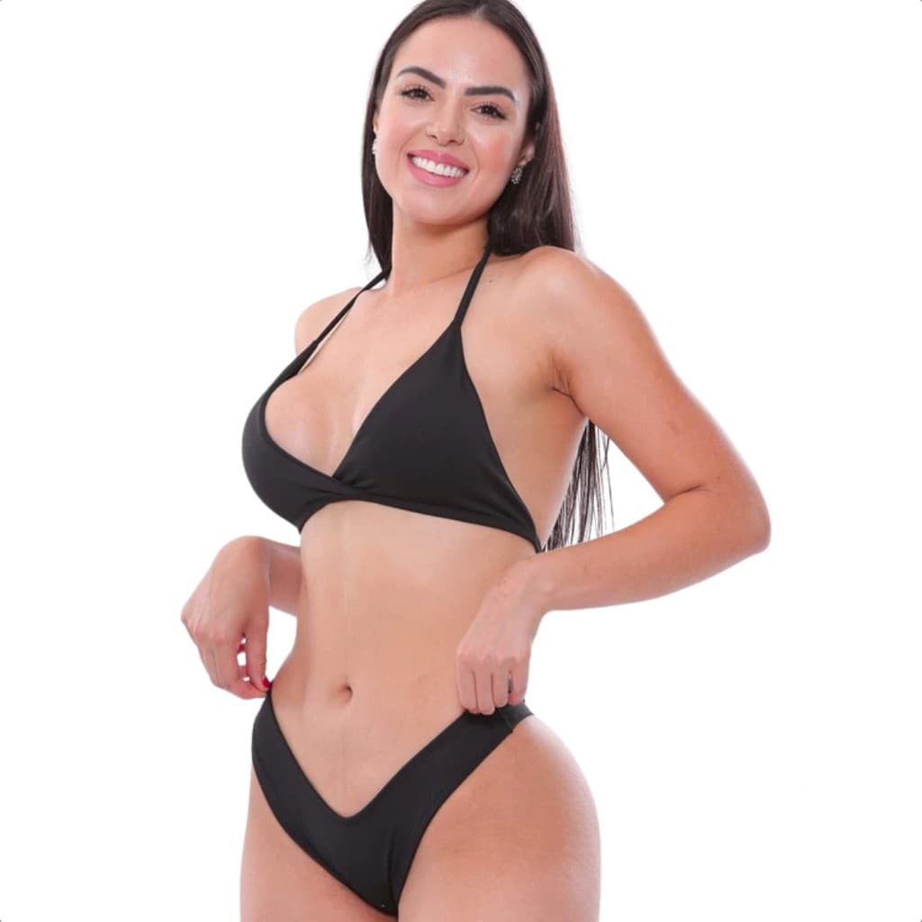 Conjunto Biquíni Asa Delta com Bojo Top + Tanga Suplex