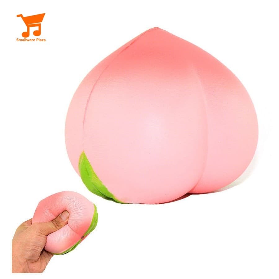 Novo Colossal 10CM Grande Pêssego Lento Subindo Brinquedo Mole Macio Squeeze Alívio Do Estresse Bonito Frutas Descompres