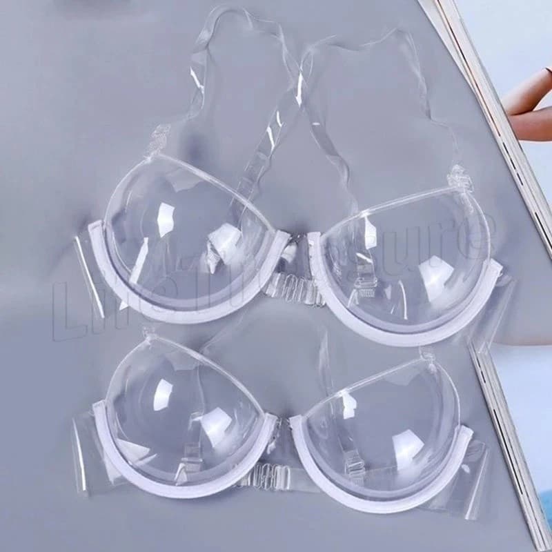 Plástico Reutilizável Ultra Fino Transparente Tiras De Invisível Roupa Interior Verão Senhoras