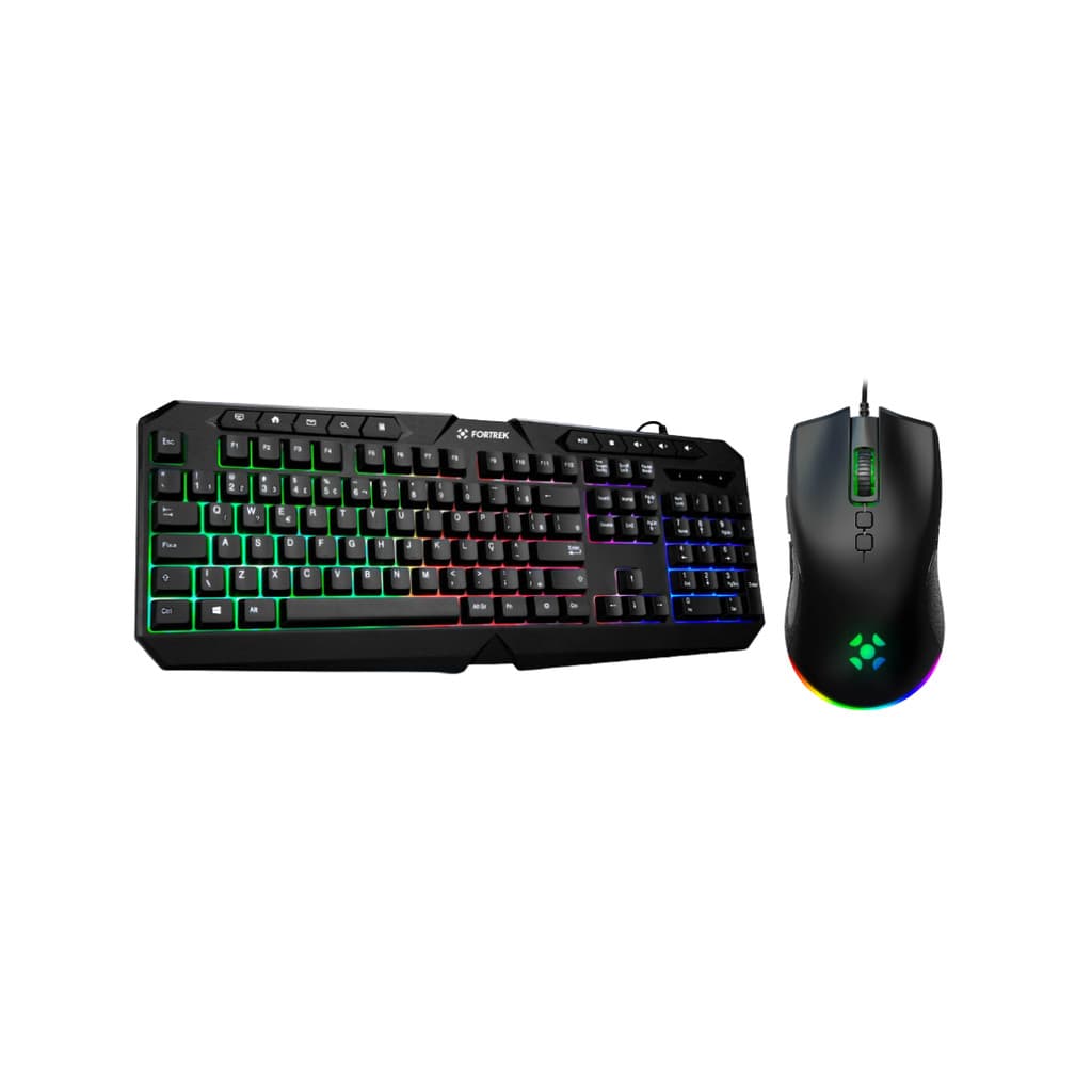 Kit Gamer Fortrek Teclado Black Spider Mouse Gamer Blackfire 7200DPI