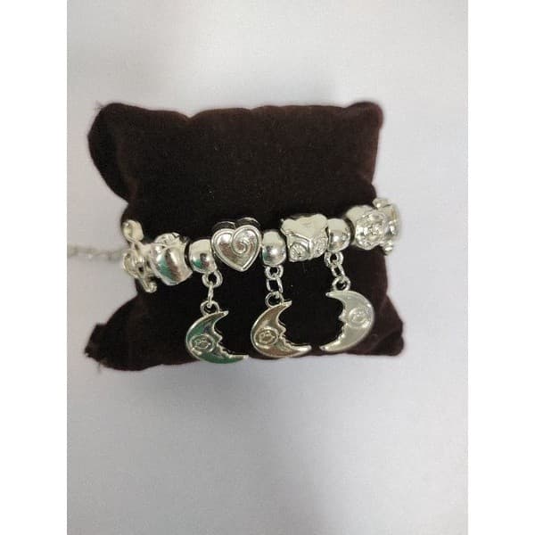 pulseiras berloques dourada / prata / rose/ estilo feminina presente