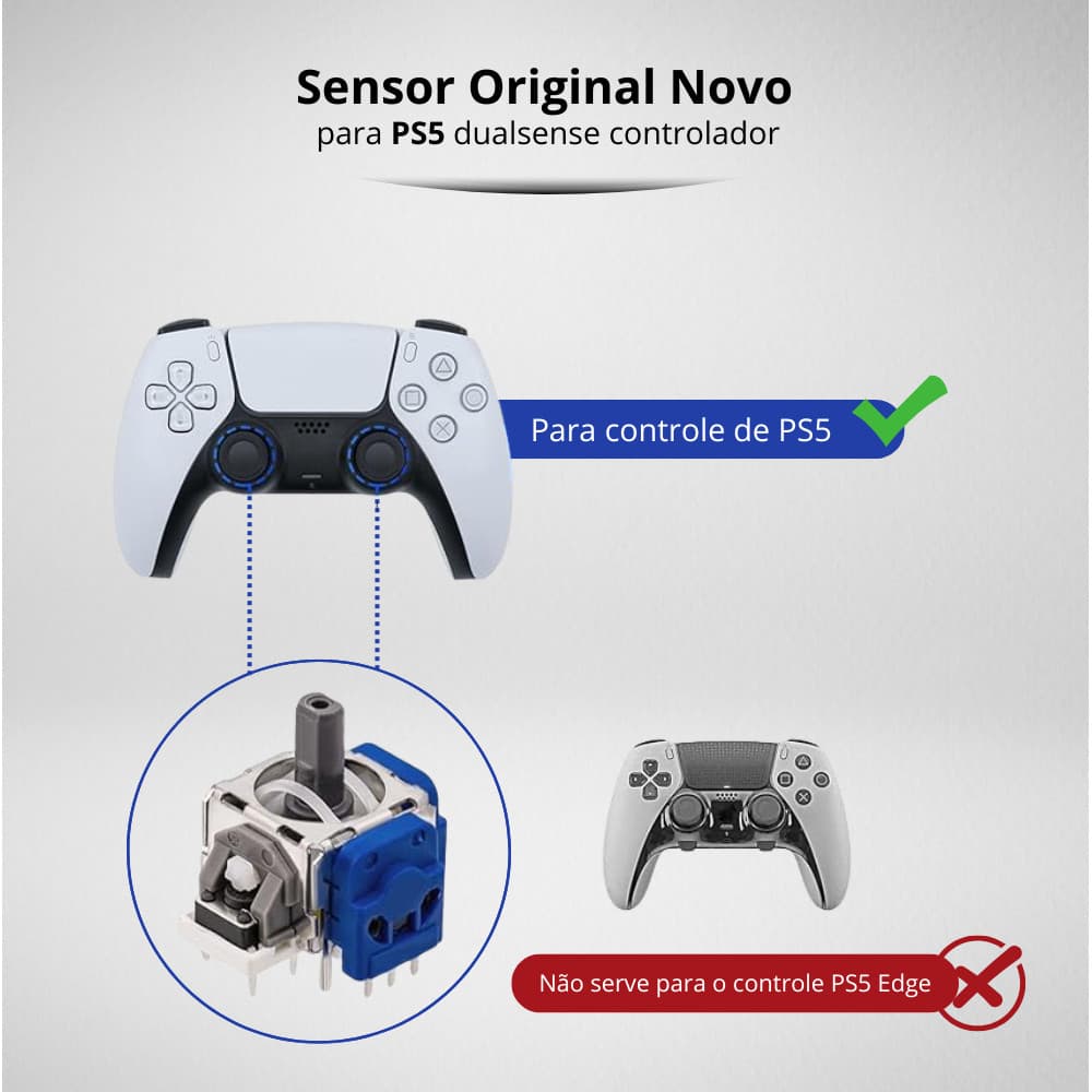 Kit Analógio Ps5 Original Dualsense 3d Analógico