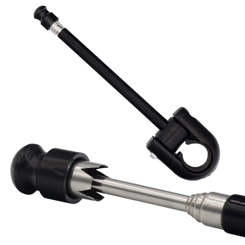 Antena Corta Pipa Moto Retrátil Guidao Aço Inox Prata M5b