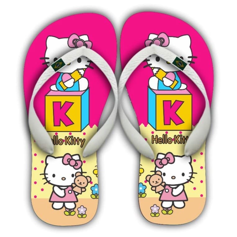 Chinelo hello Kitty Personalizado Adulto e Infantil Promoção