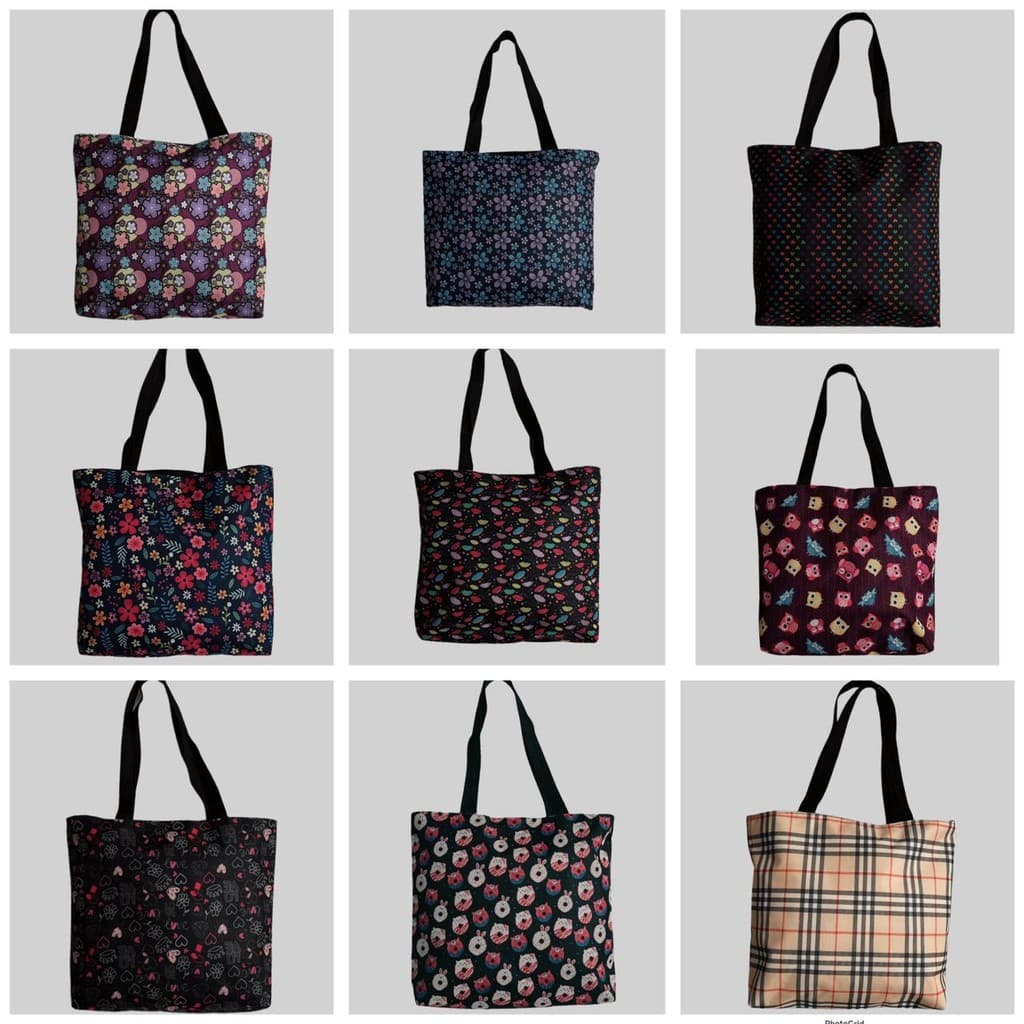 Bolsa de Ombro Bolsa Sacola espaçosa promoção kit com 10 unidades