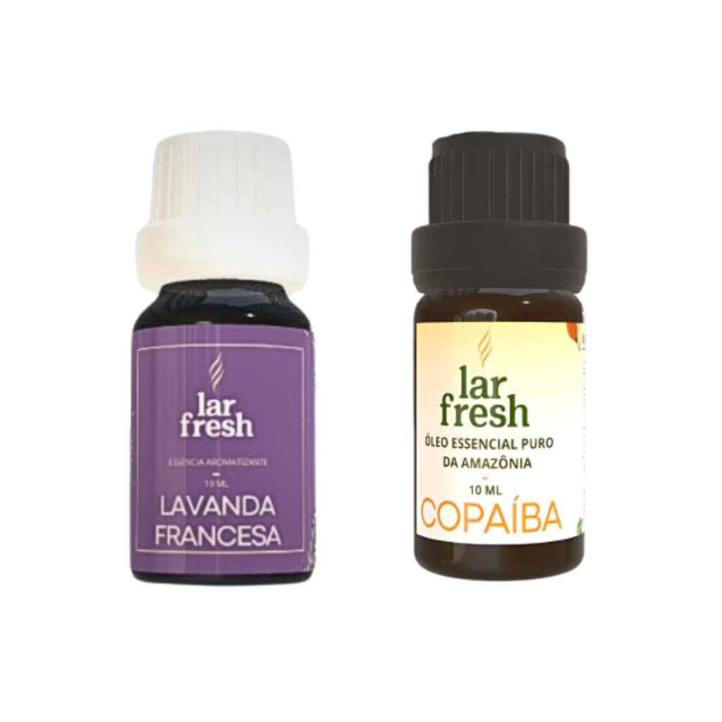 Óleo Essencial De Lavanda + Copaiba 100% Puro Lar Fresh