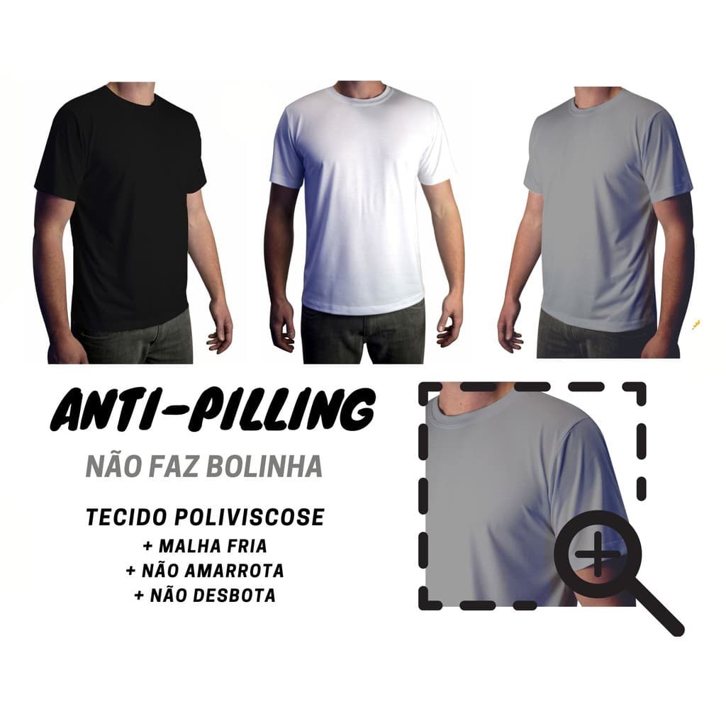 CAMISETA Malha Fria POLIVISCOSE Premium preta branca cinza Camisa Blusa Masculina Lisa Básica