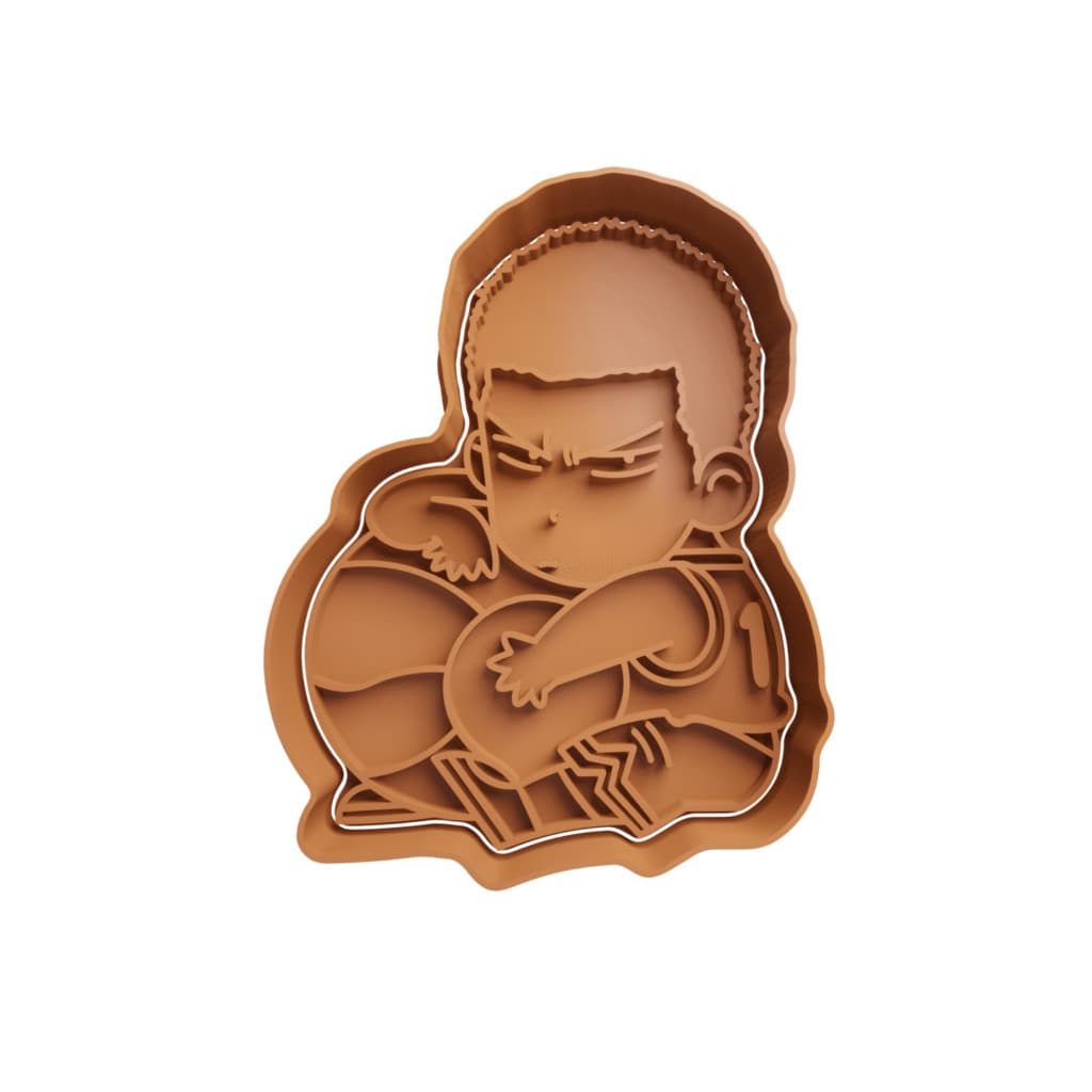 Cortador De Biscoito Hanamichi Sakuragi com Bola de Basquete - Slam Dunk