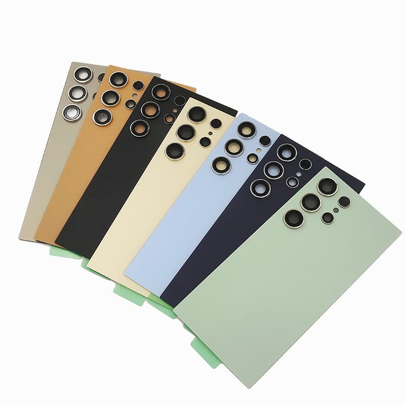 Para Substituição Da Tampa Traseira S24 Ultra 5G/S24U/SM-S928B-Porta Bateria De Vidro Com Lente Câmera | Compatível S921