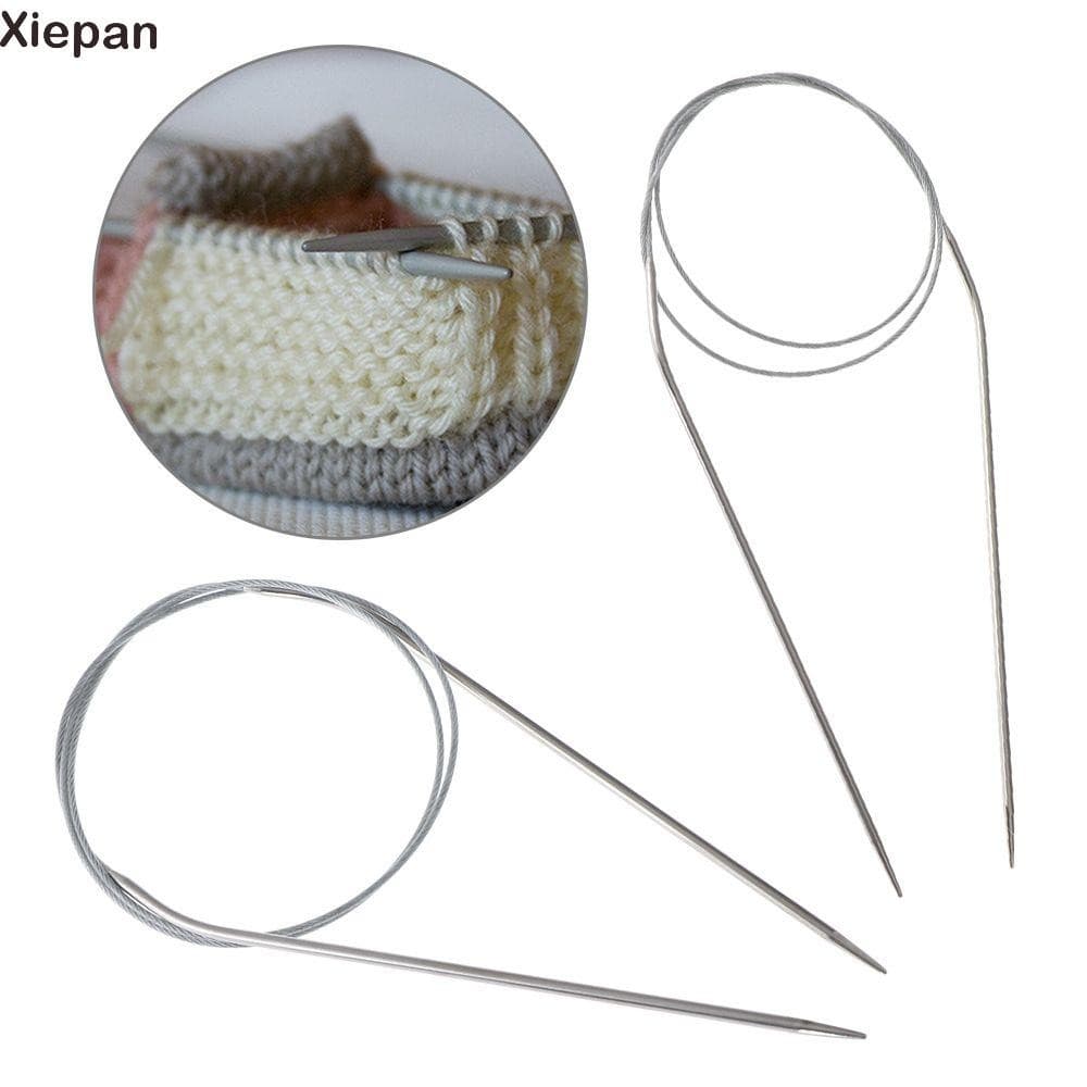 Xiepan 80cm Agulhas De Tricô Circular Em Aço Inoxidável Circular Para Artesanato Diy