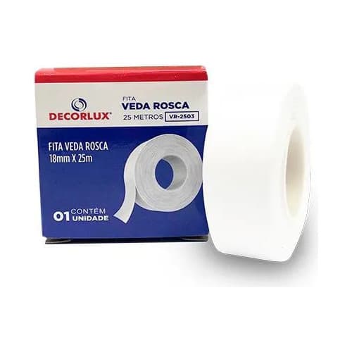 Fita Veda Rosca 18mm X 10 Metros Decorlux