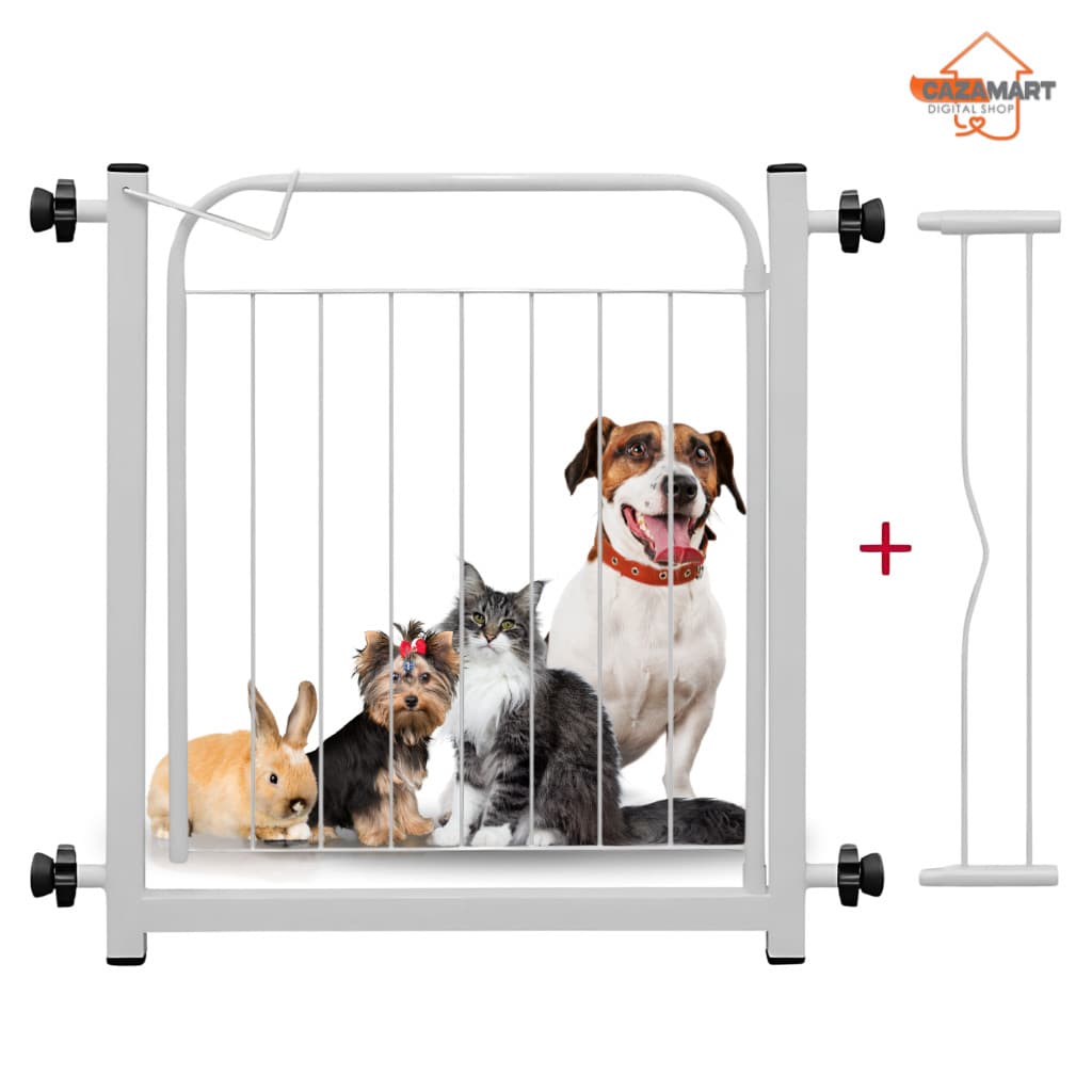 Portão Grade Portãozinho Pet Cachorro Crianças Extensor 10 cm - 68 a 83 cm - Extensor 10/15/20Cm Kit com Desconto