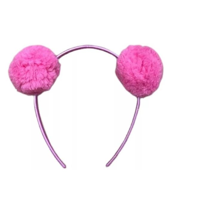 Tiara Pompom Maria Clara Menina Infantil Pink