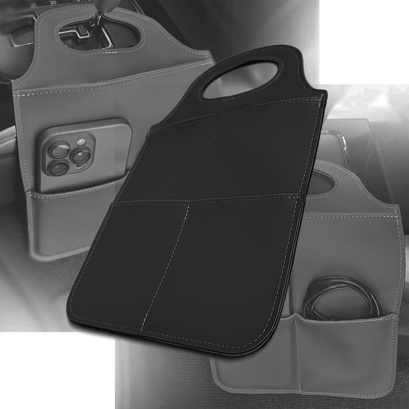 Organizador De Lixo Carro Automotivo Cambio Estiloso Novo Preto