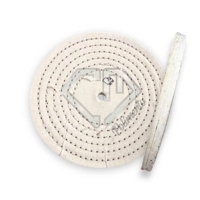 Roda Algodão Resinado Branco Aluminio Inox Cervejeira