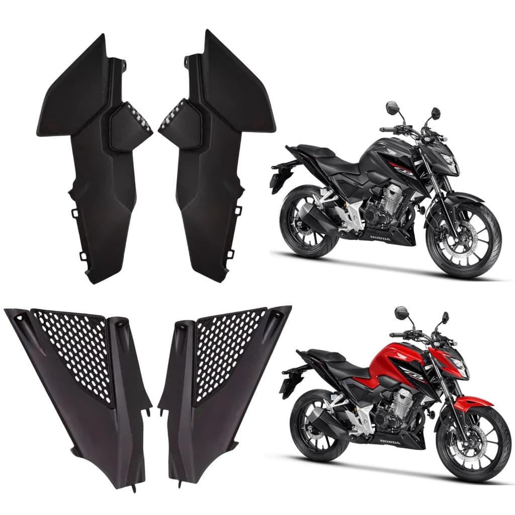 KIT CARENAGEM TAMPA LATERAL TRASEIRA DIANTEIRA GRADE CB300 TWISTER 2023 2024 PARAMOTOS HONDA