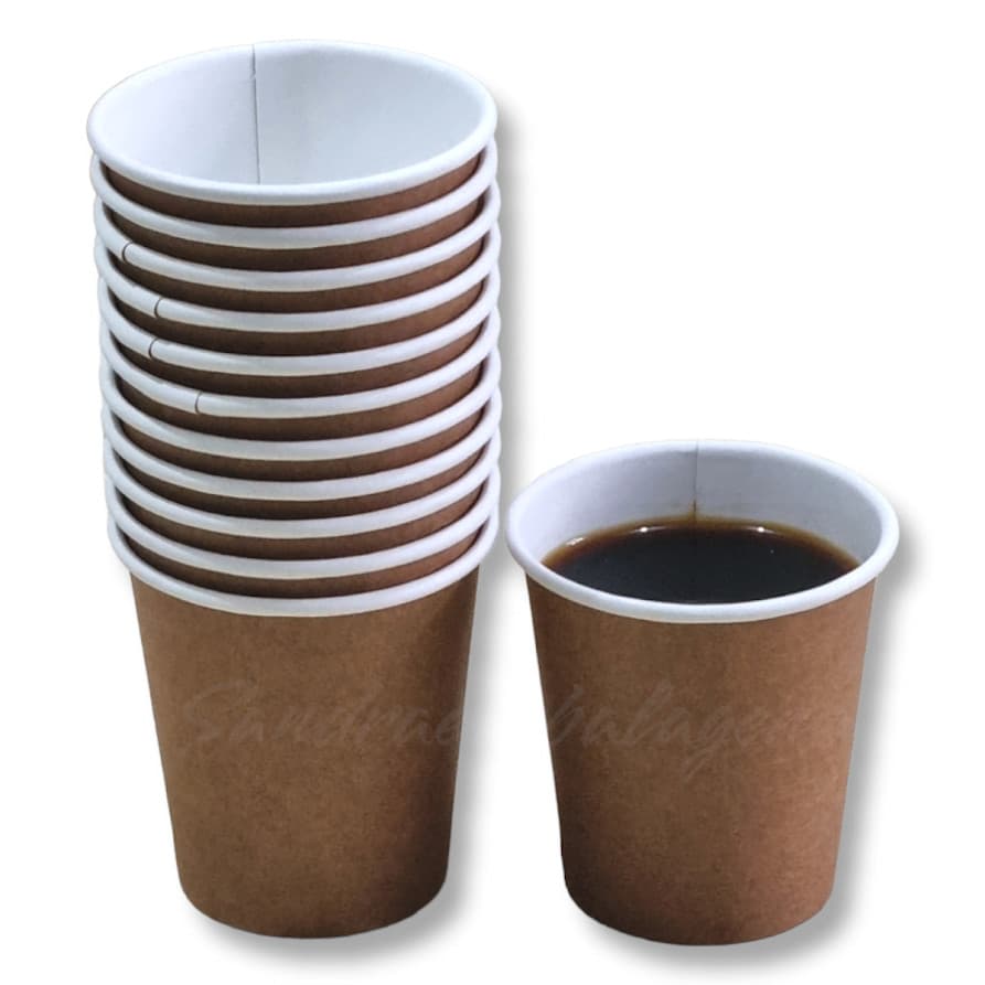 1000 Copos de Papel Kraft Térmicos 60ml: Solução Ecológica, Biodegradável e Prática para Bebidas