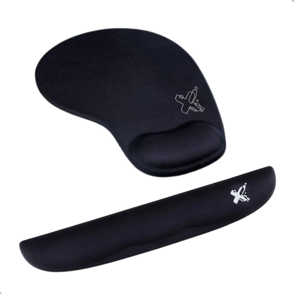 Kit Ergonômico prevenção LER Mousepad em Gel + Apoio de Pulso Punho para teclado Base Antiderrapante
