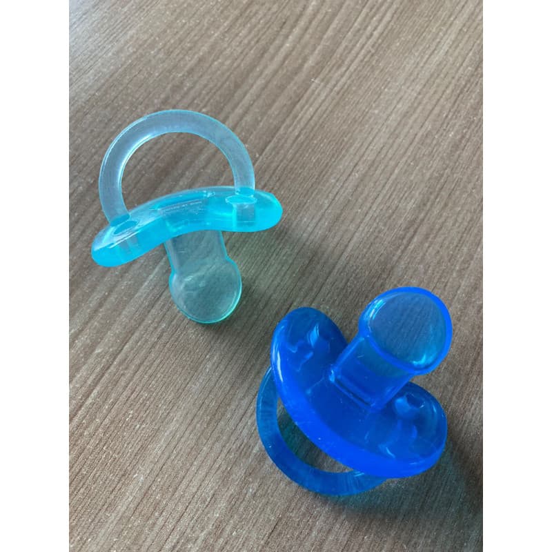 Kit Com 2 Chupetas de Silicone Pepeta Orto Fase 2 Menino macio