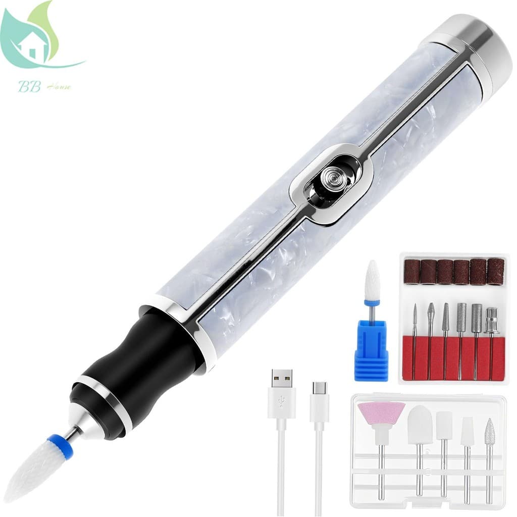 Máquina Elétrica De Perfuração De Unhas , Liga De Alumínio , Kit Elétrico De Lixa 4 Engrenagens , Moedor Para Vários For