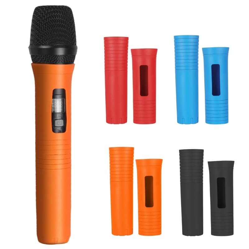 Blala Microfones Absorventes De Choque Alça Protetora Capa Manga De Borracha Para Uso KTV