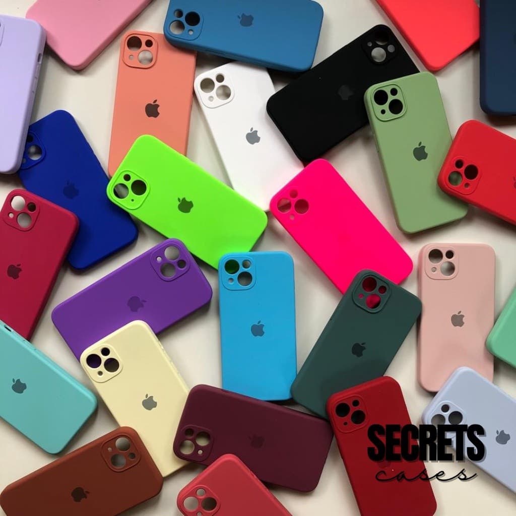 Case Capinha Para iPhone 13 Câmera Fechada Silicone Aveludada Protetora