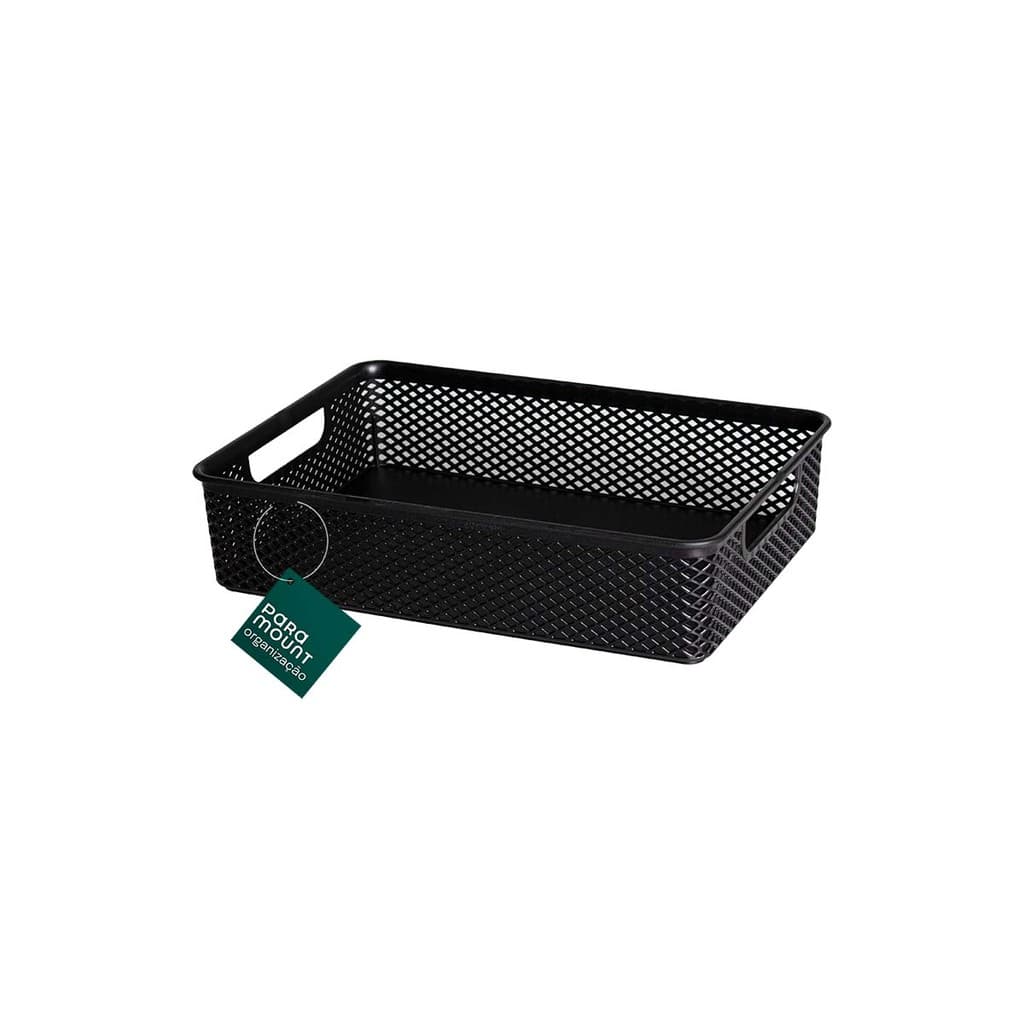 Cesto Organizador Preto 23 x 16 x 6 Linea
