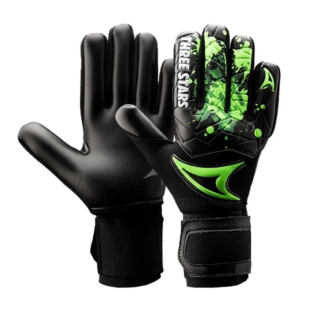 Luva Goleiro Three Stars Kick Negativo Profissional