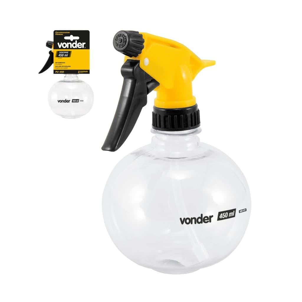 Pulverizador Manual Doméstico 450ml PU450 Jato Regulável Vonder